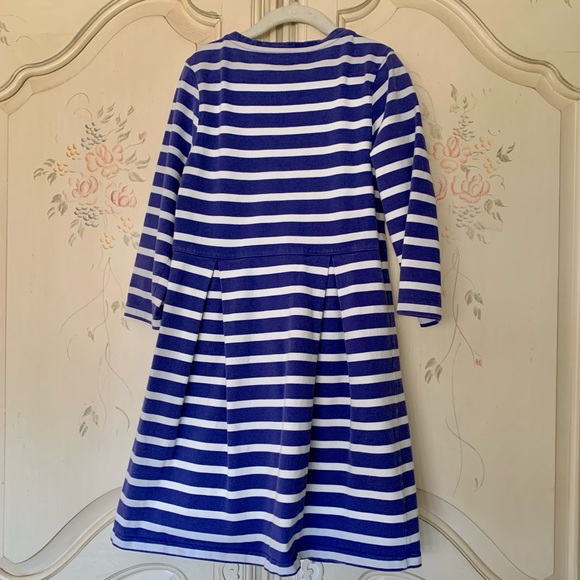 johnnie b (Boden) Girls’ 9-10 Y Blue/White Stripe Dress - Picture 2 of 5
